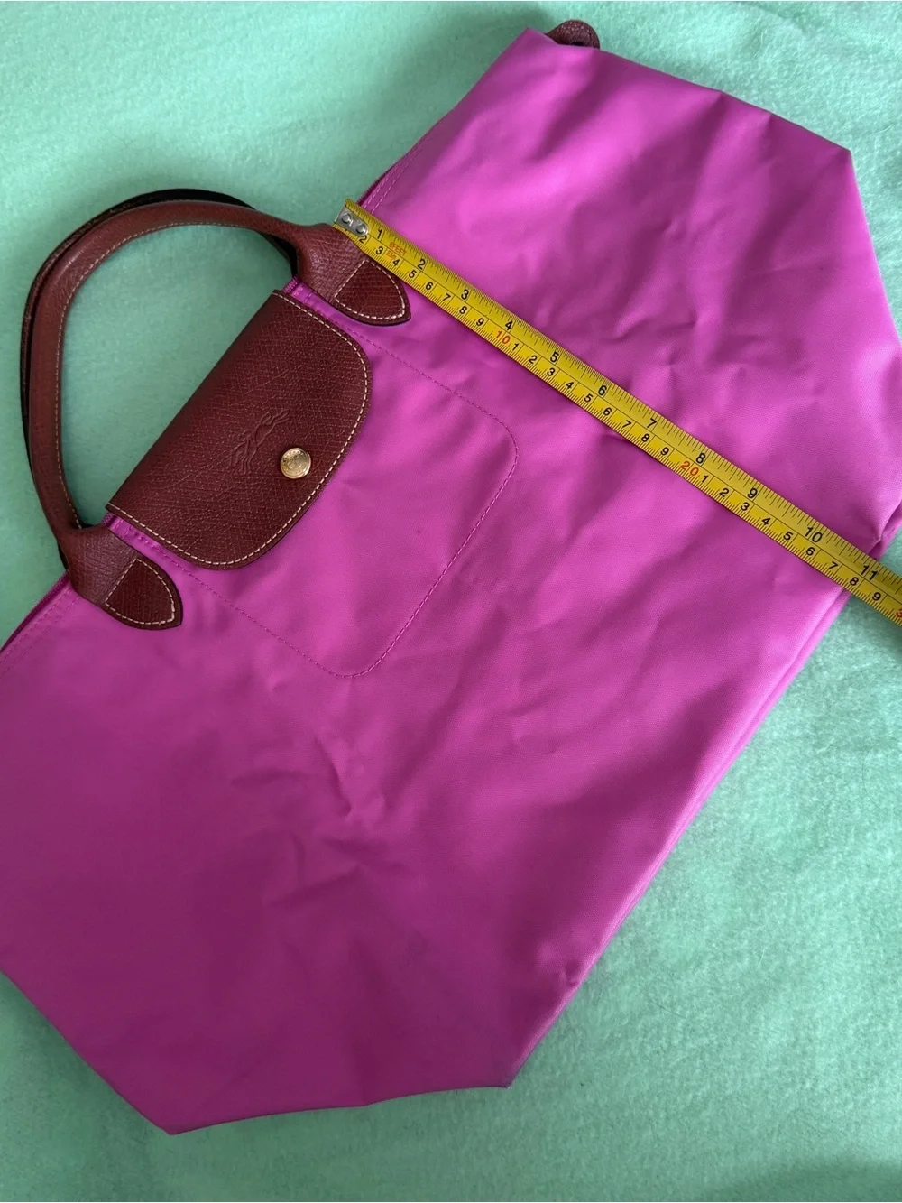 Longchamp Le Pilage Large Pink Top-Handle Tote Bag - Picture 9 of 10